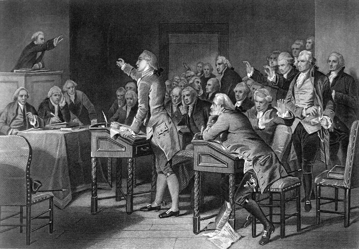 Committee of Correspondence in session, 1775